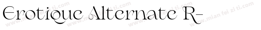 Erotique Alternate R字体转换